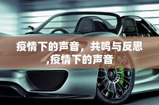 疫情下的声音，共鸣与反思,疫情下的声音