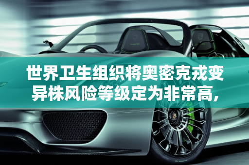 世界卫生组织将奥密克戎变异株风险等级定为非常高,世卫:奥密克戎风险等级为非常