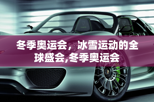 冬季奥运会，冰雪运动的全球盛会,冬季奥运会