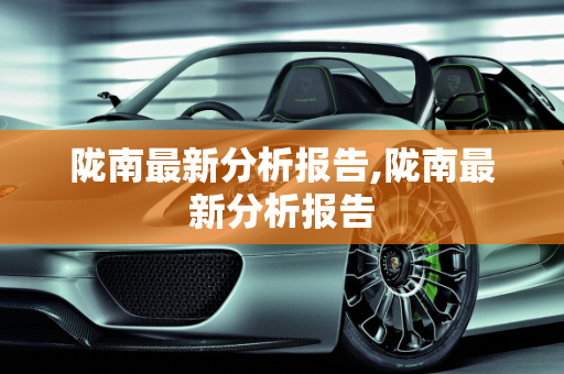 陇南最新分析报告,陇南最新分析报告