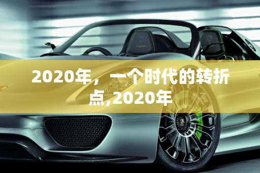 2020年，一个时代的转折点,2020年