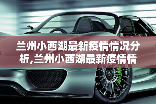 兰州小西湖最新疫情情况分析,兰州小西湖最新疫情情况