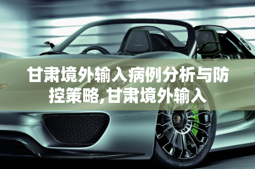 甘肃境外输入病例分析与防控策略,甘肃境外输入