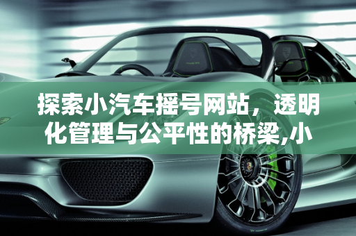 探索小汽车摇号网站，透明化管理与公平性的桥梁,小汽车摇号网站