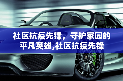 社区抗疫先锋，守护家园的平凡英雄,社区抗疫先锋